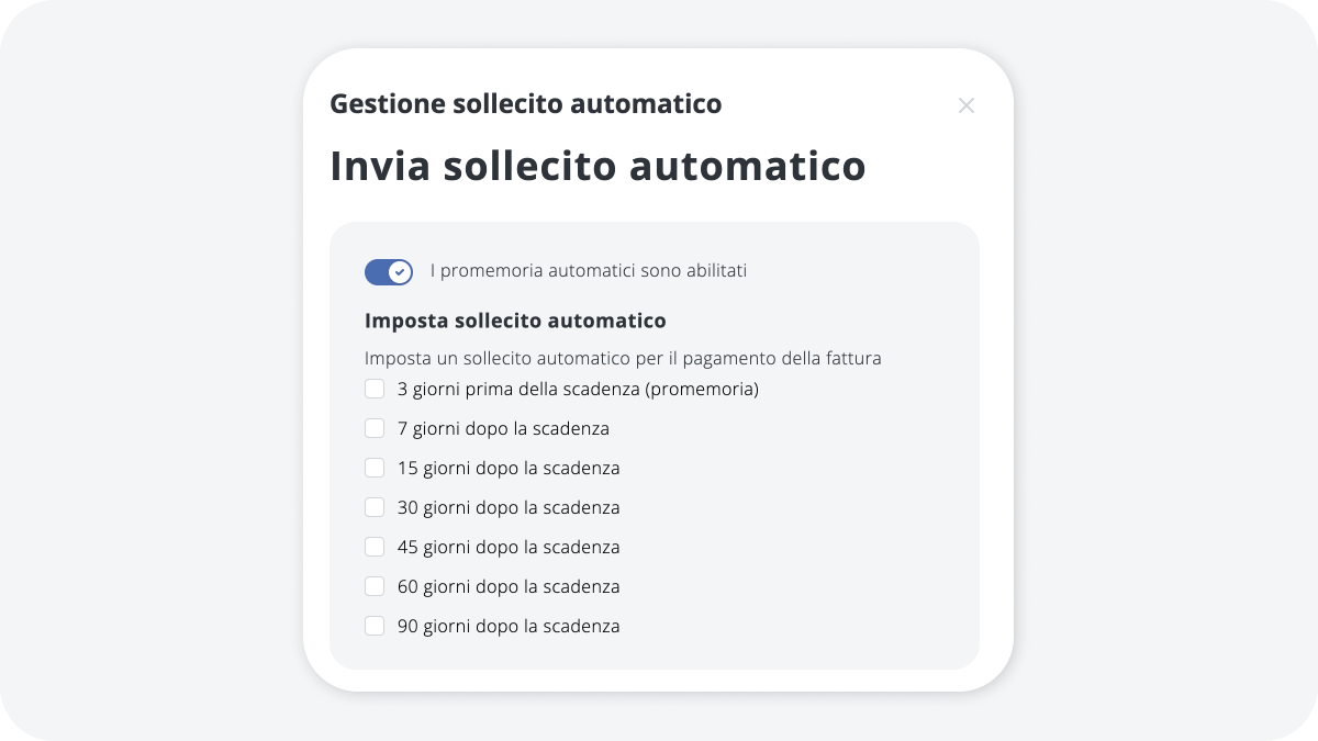 sollecito automatico
